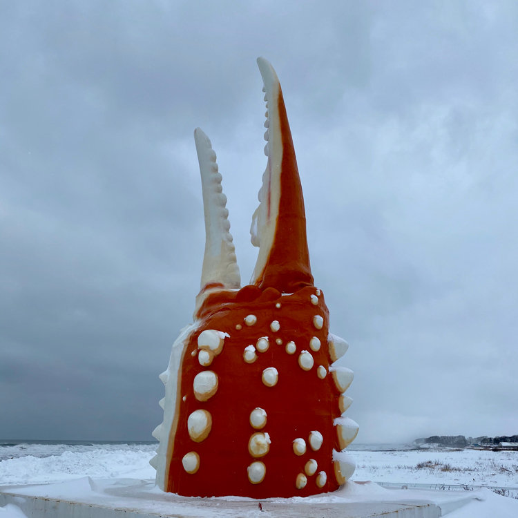 手彫りカニの木彫りオブジェ 手彫りカニの木彫りオブジェ - メルカリ