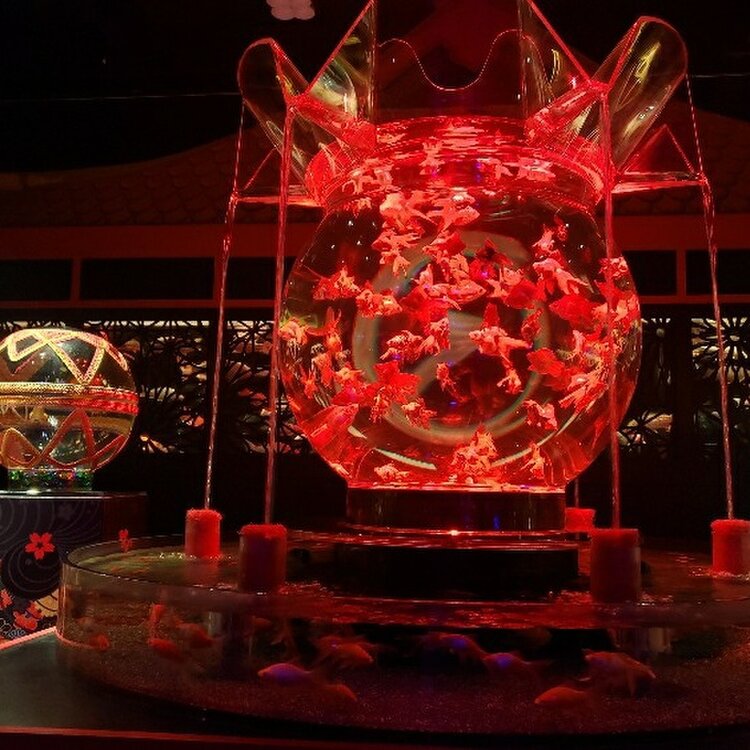 金魚アート - 金属製 金魚アート - 金属製