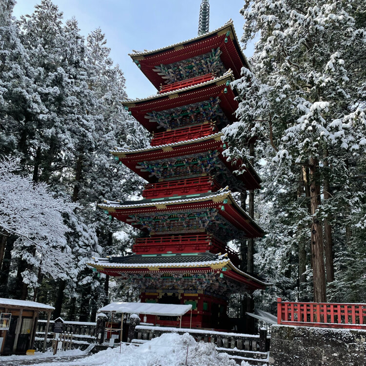 日光限定 日光東照宮五重塔 ストラップ - その他