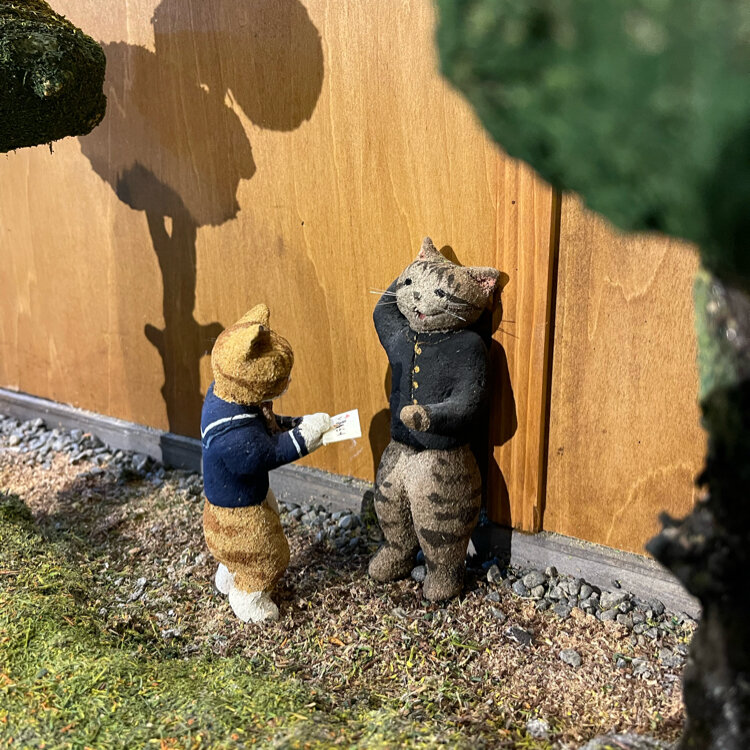 うえのえみ　陶人形　オブジェ　ネコ　女の子　日本作家 うえのえみ 陶人形展 -エゲレス- - eimeku