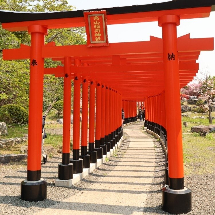千本裕三、【紅葉の境内（談山神社）】、希少な大判額装用画集より、美品、日本人画家 ほかの投稿はコチラ→ @seihokuarea 先日、Xで高山稲荷神社の