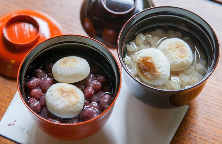 冬の京都で食べたいあったかぜんざい。 美しい日本庭園をのぞむ甘味処「茶寮 宝泉」