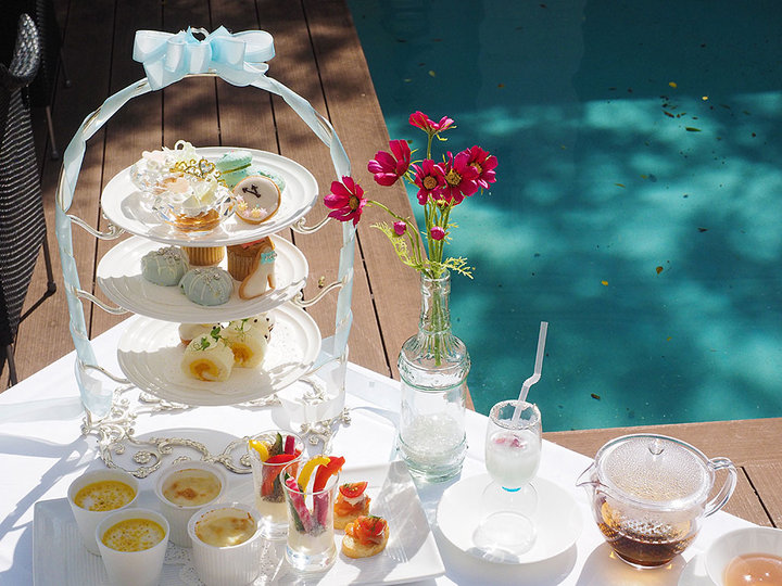 アフタヌーンティーが楽しめる、埼玉のプール付きレストラン