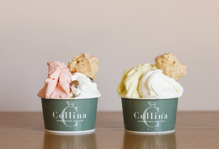 放牧された牛のフレッシュミルクで作る、できたてジェラート／鎌倉「Collina KAMAKURA GELATO」