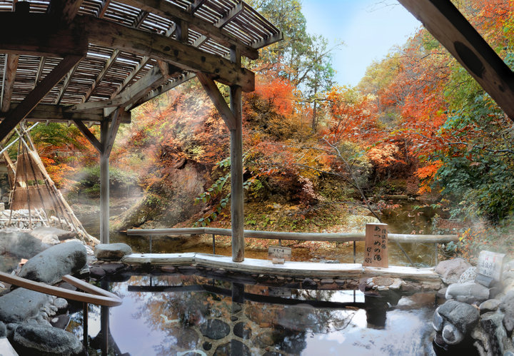 紅葉を眺めながらゆったり湯浴み♪仙台の奥座敷・作並温泉でのんびり紅葉狩り