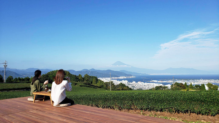 絶景をひとり占め 日本平山頂の茶畑で癒しのティータイムを 静岡 全景の茶の間 ことりっぷ