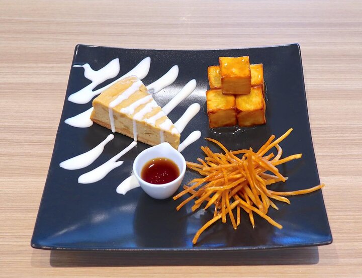 安納芋を練りこんだチーズケーキ