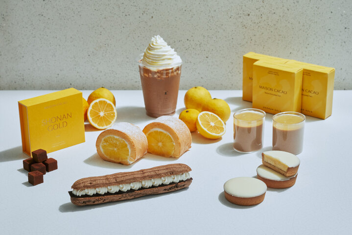 希少柑橘”湘南ゴールド”を使用。「MAISON CACAO」の季節限定