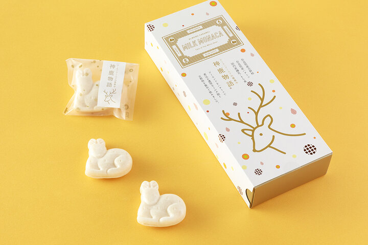 奈良素材のミルク餡を包む、真っ白な鹿「神鹿物語®」／奈良県