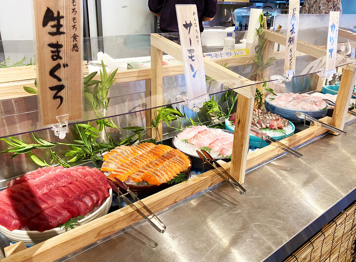 【1】お刺身食べ放題専門店「熱海おさかなパラダイス」でお腹いっぱい贅沢ランチ