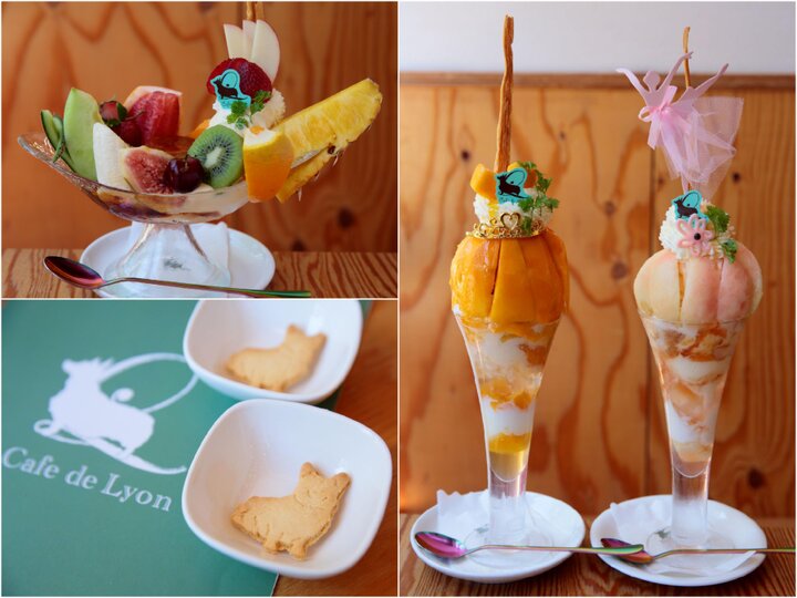 フランスの街角にたたずむような名古屋 尼ケ坂のカフェ カフェ ド リオン パレット で旬の贅沢パフェを味わう ことりっぷ