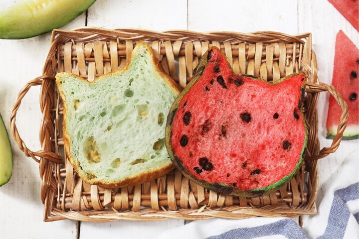 7月27日はスイカの日】「ねこねこ食パン スイカ＆メロンセット」限定