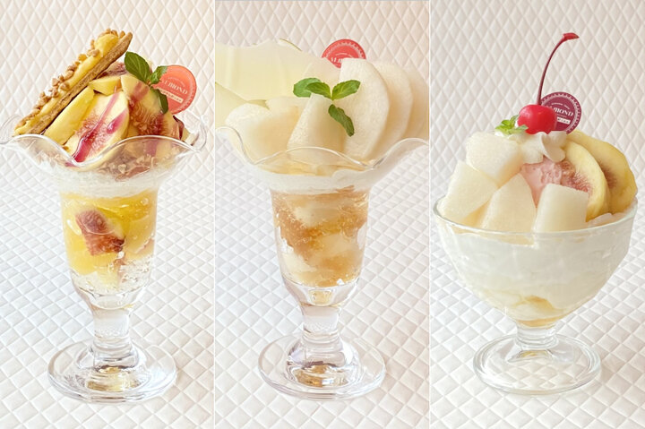 「喫茶デザート食べ放題」アマンド六本木店、福岡県産フルーツのパフェ&リングシューを堪能