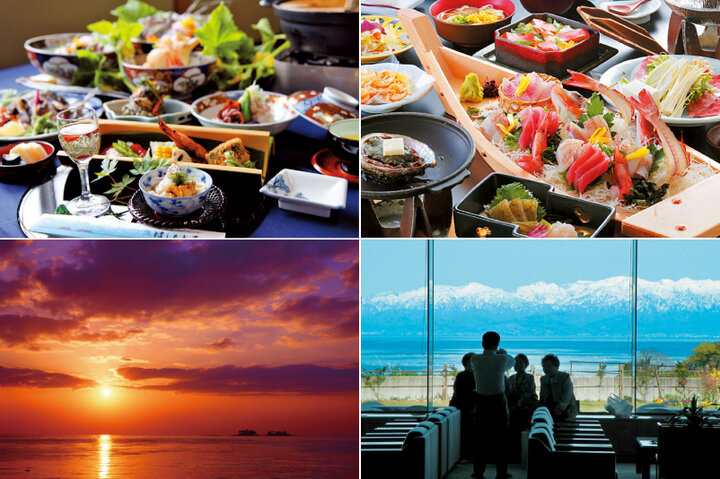 寒ブリ、ほたるいか、白エビ…地元の旬の食材をたっぷりと味わう、氷見の美食宿