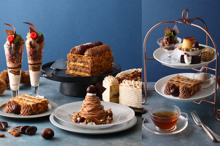 キハチ カフェ「ショコラマロンフェア」冬限定開催、ミニパフェやパイ