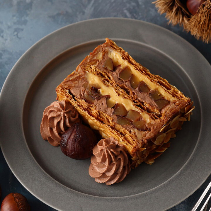 キハチ カフェ「ショコラマロンフェア」冬限定開催、ミニパフェやパイ