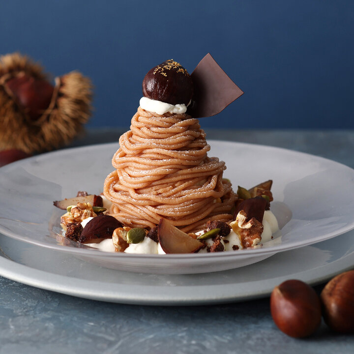 キハチ カフェ「ショコラマロンフェア」冬限定開催、ミニパフェやパイ