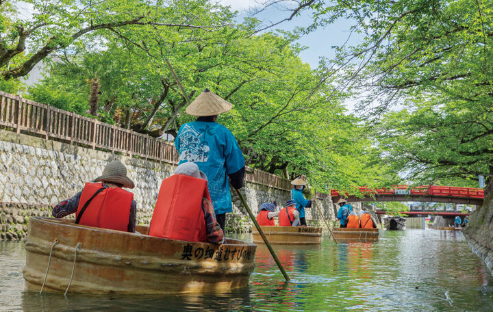 【大垣】今年も「水の都おおがき舟下り／たらい舟」を開催。水の上から楽しむ春の城下町