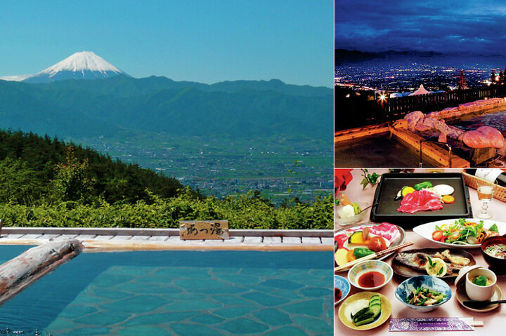 勝沼周辺の日帰り温泉と宿7選。富士山や夜景の絶景、ワインに癒されるひととき