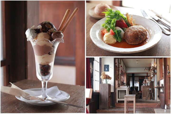古民家カフェ「喫茶tayu-tau」で洋食ランチととっておきのデザートを