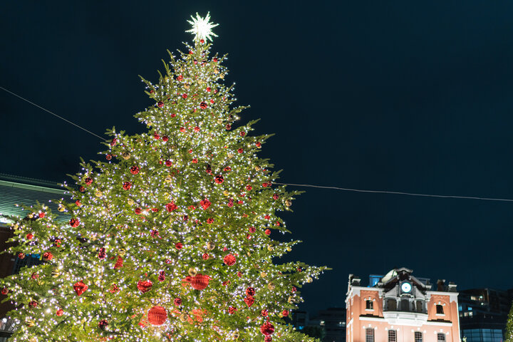 4年ぶりに恵比寿ガーデンプレイスのビッグツリーが復活「全長約10mのクリスマスツリー」
