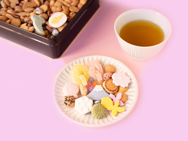 新年の贈り物に華を添える、銀座 菊廼舎の「特撰缶JAPAN小缶