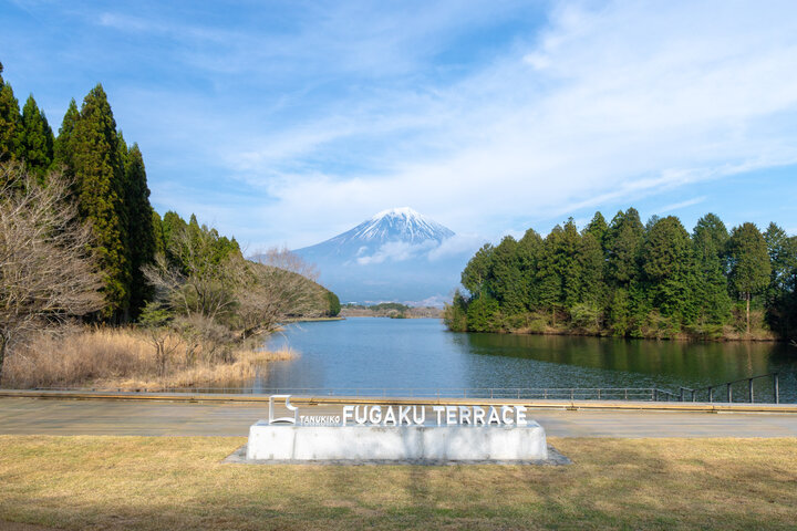 富士山を望む絶景スポット「田貫湖富岳テラス」