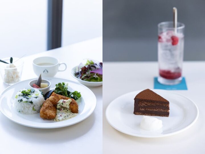 アート鑑賞後は「Café MIMOCA」でひと休み