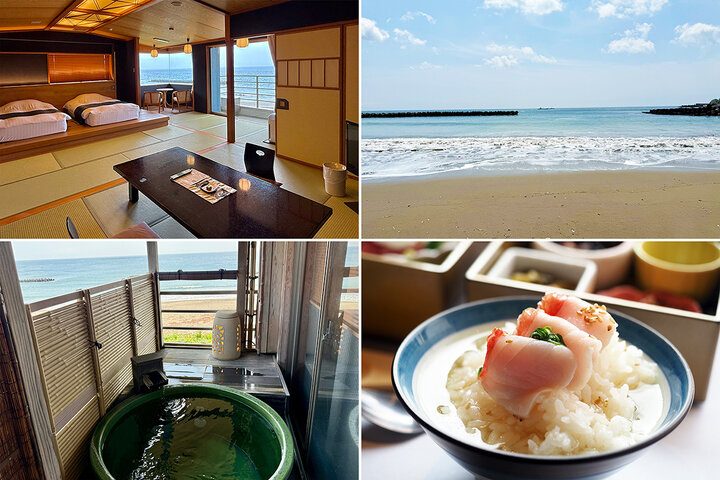 ビーチまで０分。全室オーシャンビューの温泉宿で絶景ざんまいのおこもり旅／伊豆「河津温泉郷 海遊亭」
