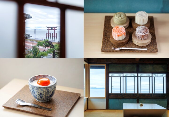 びわ湖に浮かぶ鳥居が目の前に♪ 築100年の古民家カフェ「白鬚喫茶」