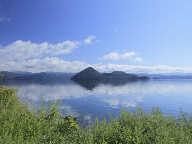 洞爺湖 洞爺湖 湖底線路 線路見れました❗❗ あと公園に顔落ちてました